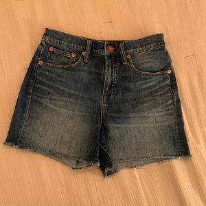 Madewell High Rise Denim Shorts